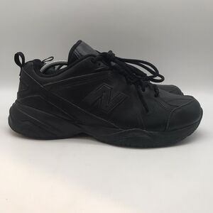 New Balance 608 V4 Black Leather Sneakers Men's 11.5 Black Non-Slip MX608V4B
